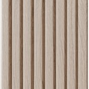 Designs Of Distinction 1-1/2" Tall Bevel Slat Tambour - White Oak (12"W x 48"L) 011248207WK1